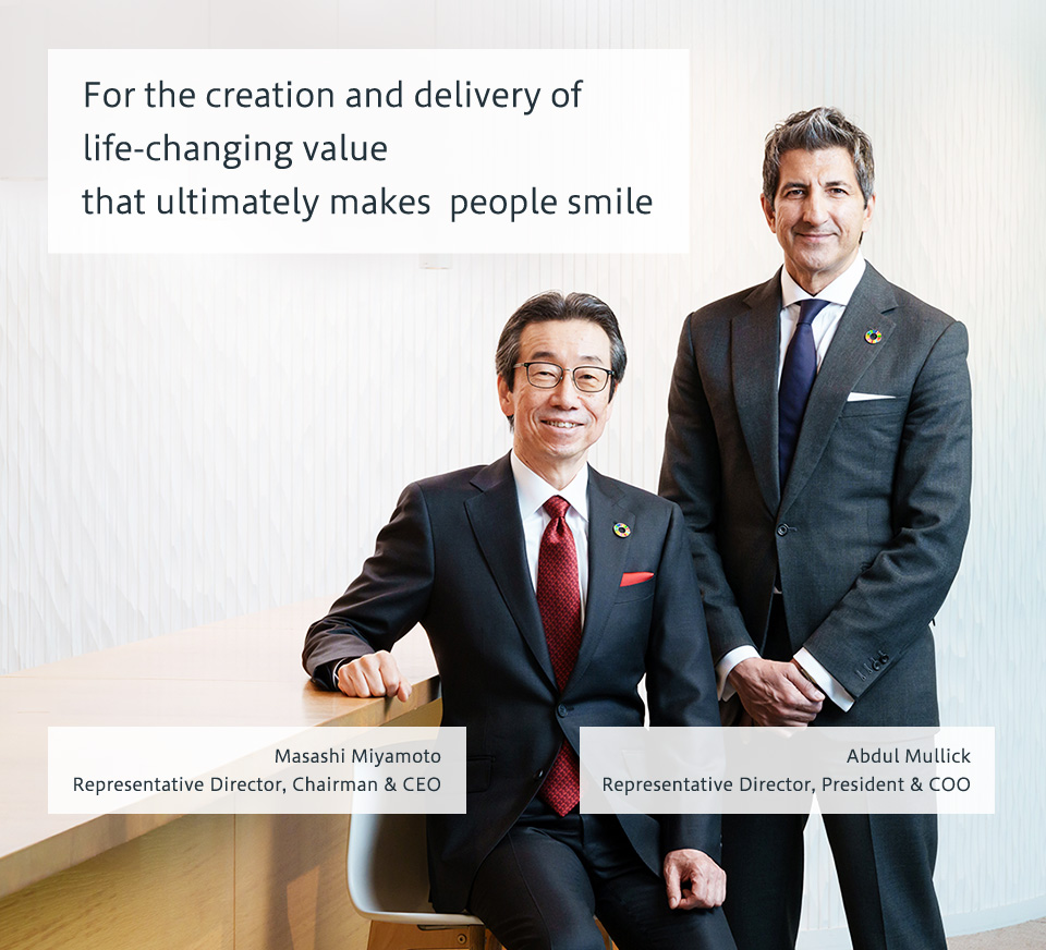 Chairman & CEO Dr. Miyamoto, President & COO Dr. Mullick